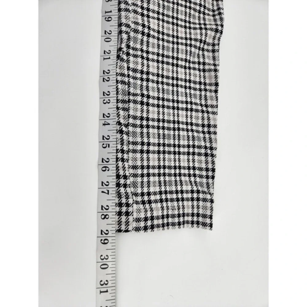 Michael Kors‎ Plaid Houndstooth Print Pants Career Casual Trousers Pull On M